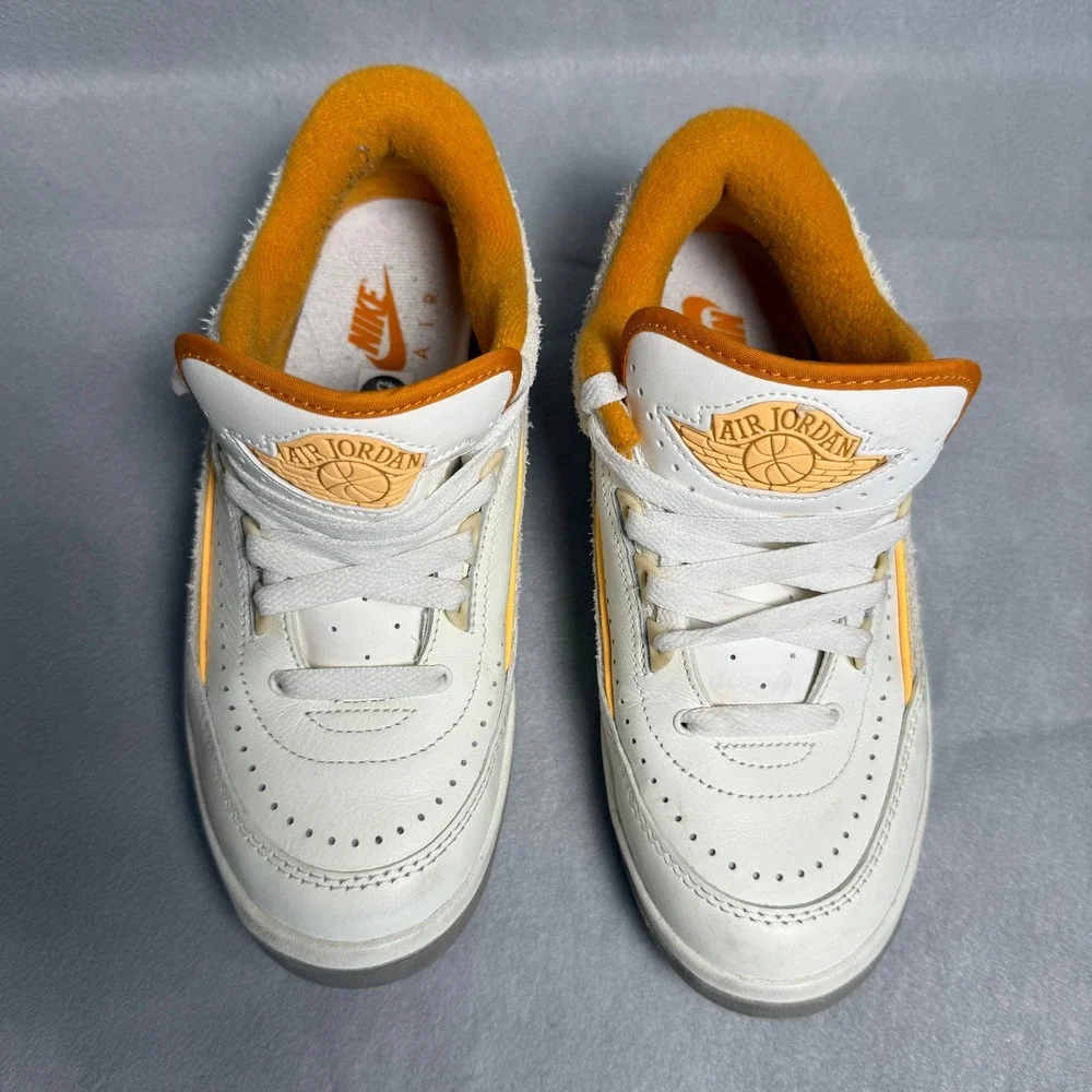 Nike Air Jordan 2 Retro Low Craft Melon Tint White Curry Mens 4.5/4.5Y